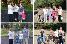В Парке культуры и отдыха прошла акция ко Дню российского флага.