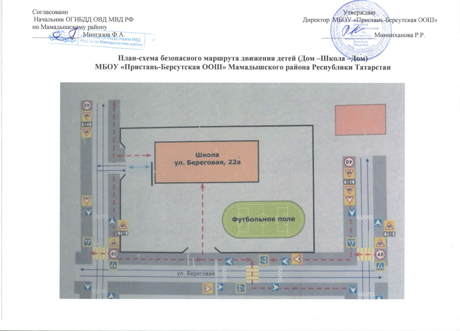 План схема безопасного движения 